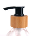 Custom 4oz hand liquid soap dispenser glass bottle with bamboo pump